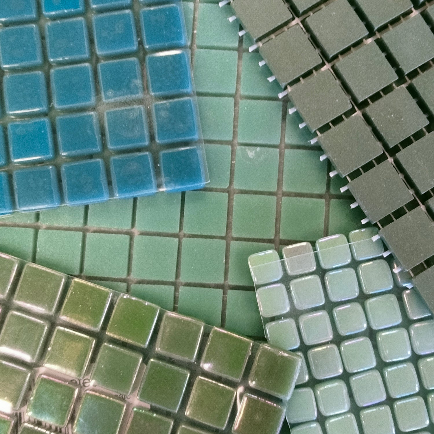 Colors: Green & Teal Sheeted Tile