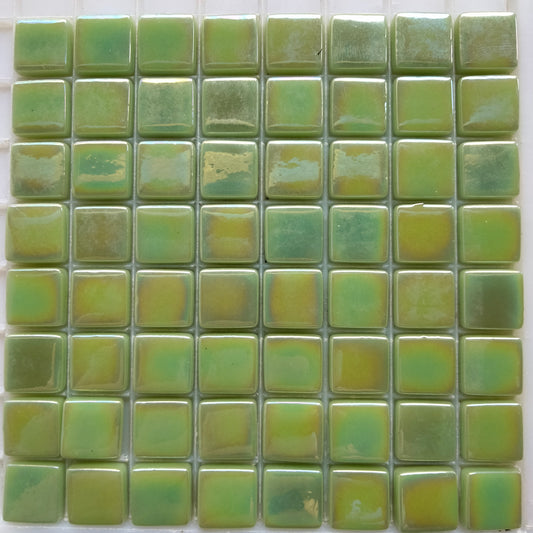 003-i Apple Green, 12mm - Greens & Teals tile - Kismet Mosaic -home and commercial decor