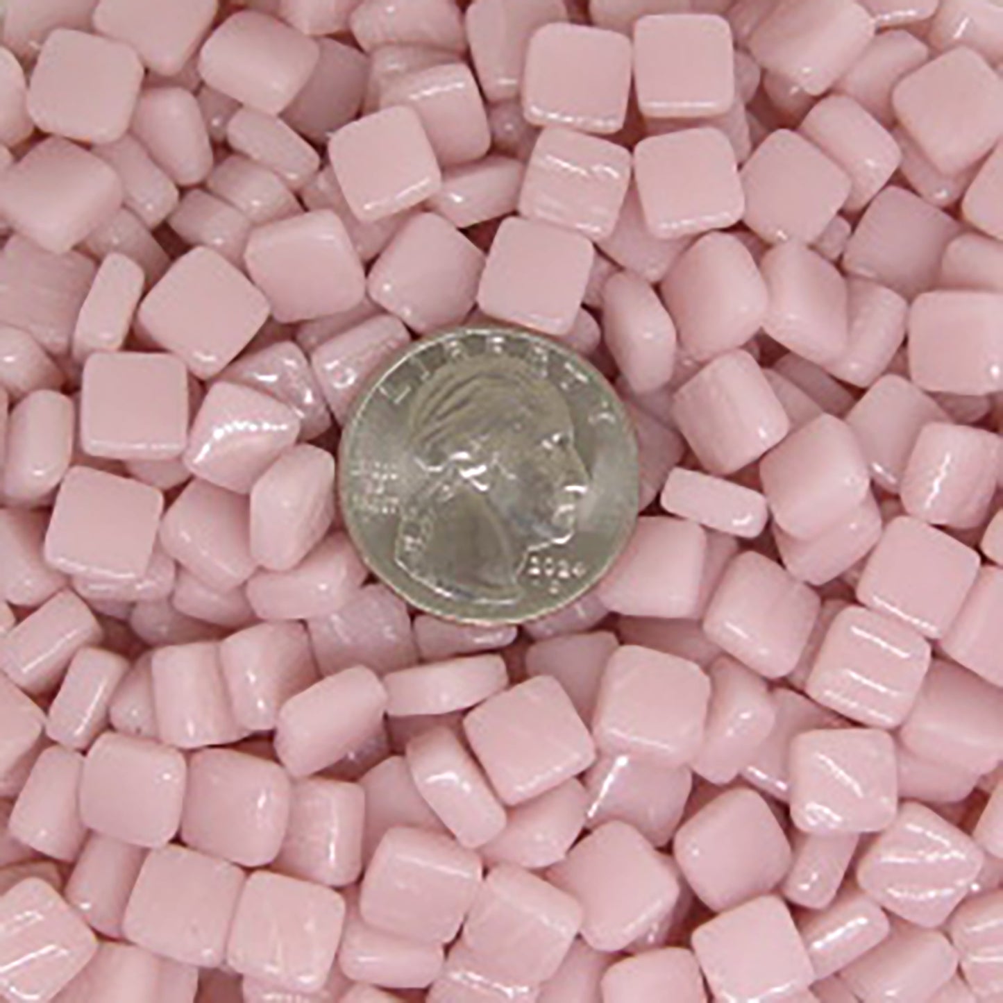 09-g Light Pink, 8mm - Oranges, Reds & Pinks tile - Kismet Mosaic - mosaic supplies