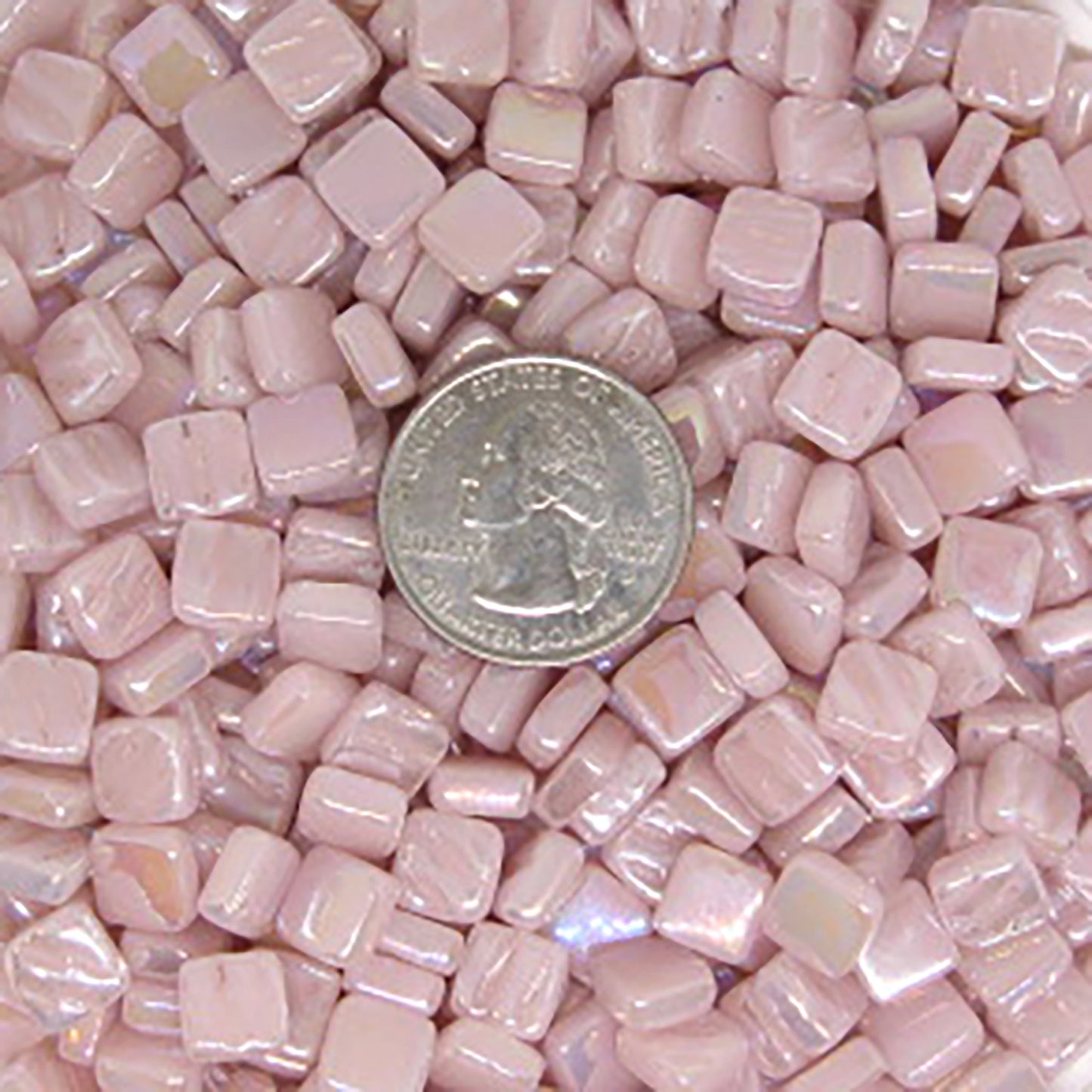 09-i Light Pink, 8mm - Oranges, Reds & Pinks tile - Kismet Mosaic - mosaic supplies