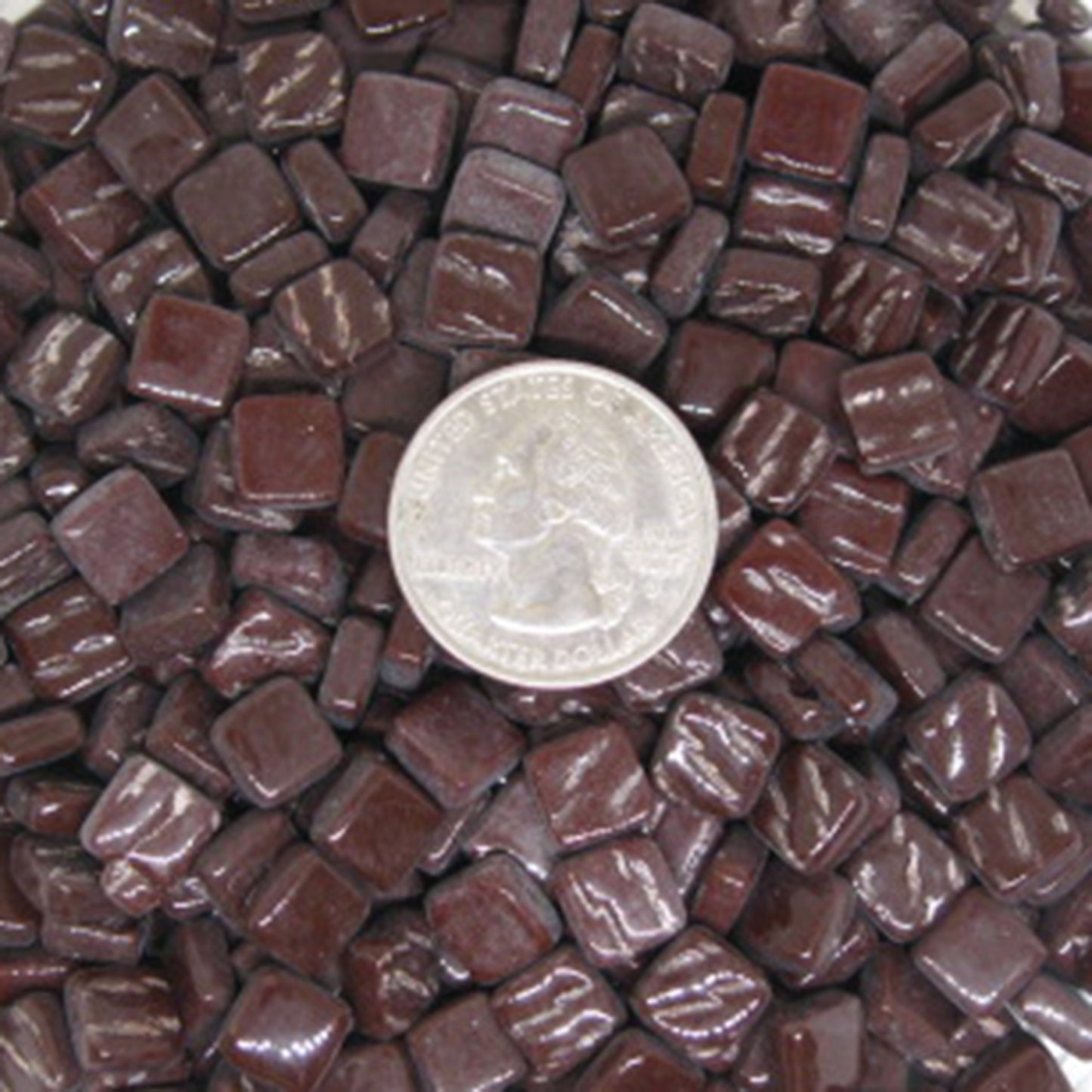 100-g Dark Chocolate, 8mm - Tans & Browns tile - Kismet Mosaic - mosaic supplies