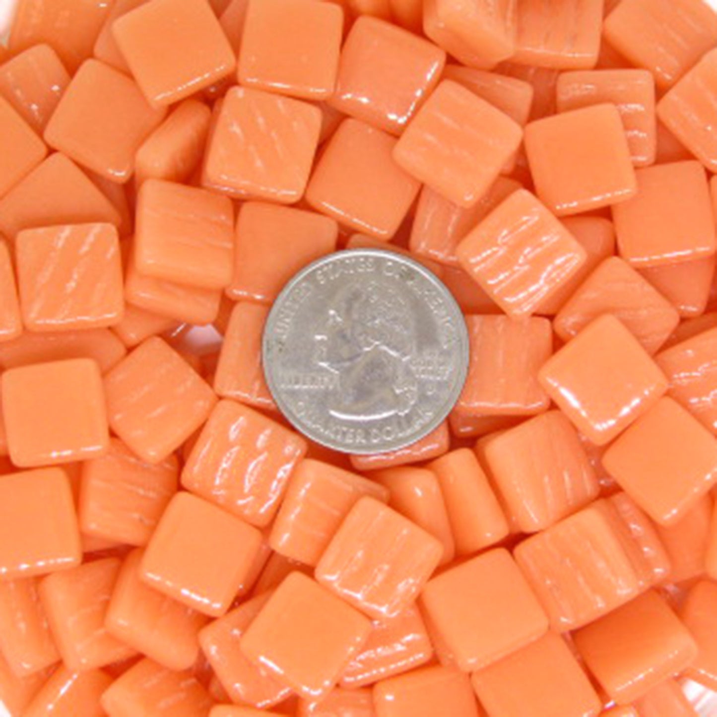 1103-g Salmon, 12mm - Oranges, Reds & Pinks tile - Kismet Mosaic - mosaic supplies