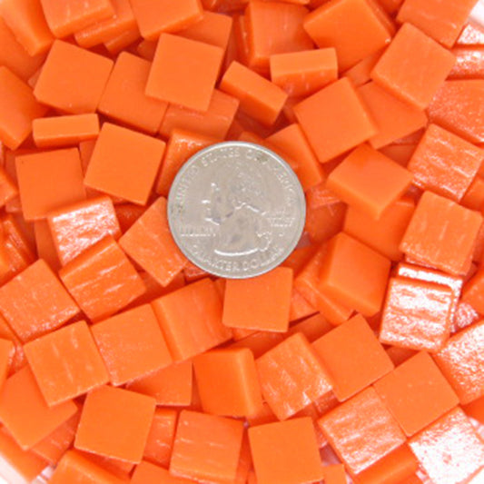 1105-m Orange, 12mm - Oranges, Reds & Pinks tile - Kismet Mosaic - mosaic supplies