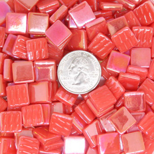 1106-i Watermelon, 12mm - Oranges, Reds & Pinks tile - Kismet Mosaic - mosaic supplies