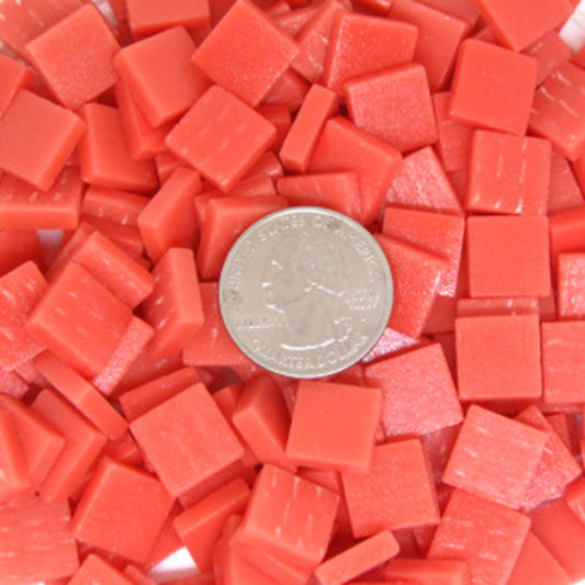 1106-m Watermelon, 12mm - Oranges, Reds & Pinks tile - Kismet Mosaic - mosaic supplies