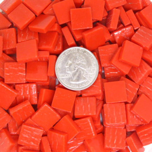 1107-m Chili Red, 12mm - Oranges, Reds & Pinks tile - Kismet Mosaic - mosaic supplies