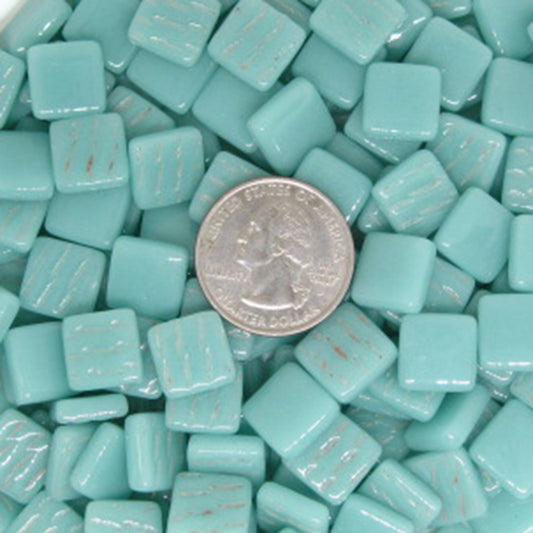 113-g Light Teal, 12mm - Greens & Teals tile - Kismet Mosaic - mosaic supplies