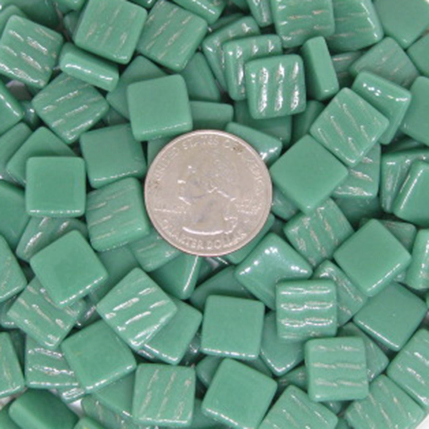 115-g Teal Green, 12mm - Greens & Teals tile - Kismet Mosaic - mosaic supplies