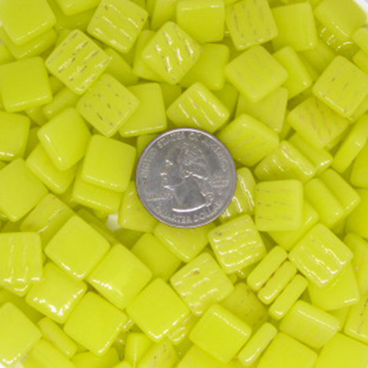 127-g Light Yellow, 12mm - Yellows tile - Kismet Mosaic - mosaic supplies