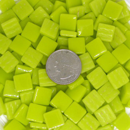 129-g Lemon Meringue, 12mm - Yellows tile - Kismet Mosaic - mosaic supplies