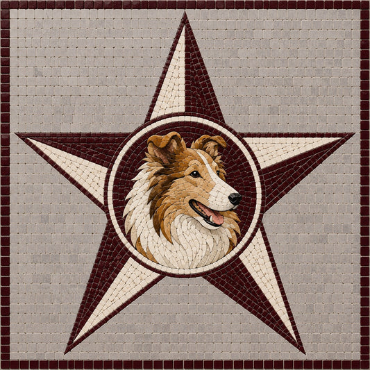 12" x 12" Texas A&M Waterproof Mosaic Backer