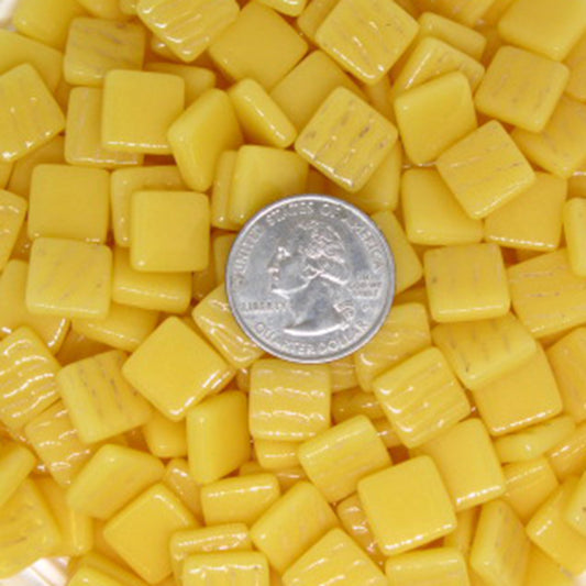 131-g Zinnia, 12mm - Yellows tile - Kismet Mosaic - mosaic supplies