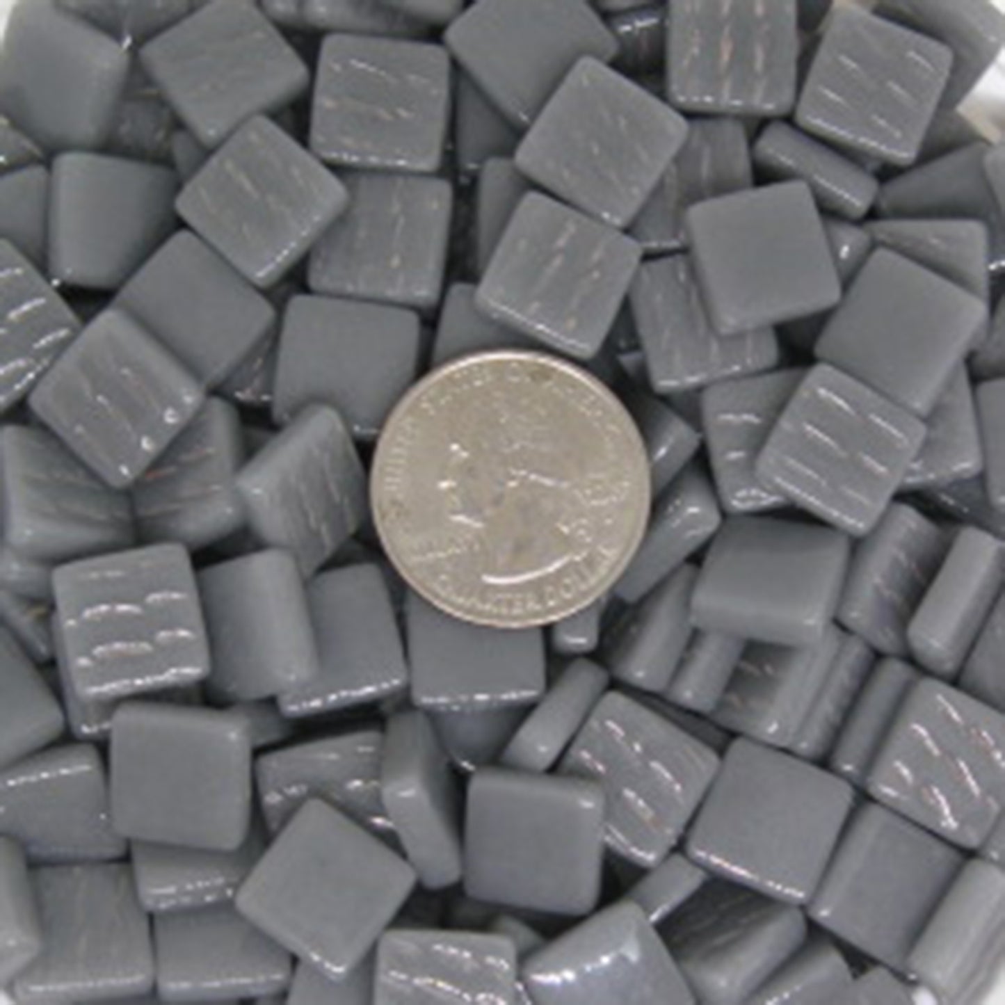 147-g Dark Gray, 12mm - White, Gray & Black tile - Kismet Mosaic - mosaic supplies