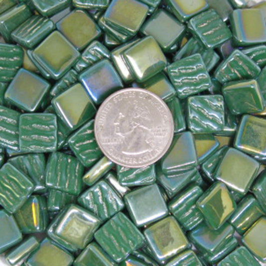 155-i Grass Green, 12mm - Greens & Teals tile - Kismet Mosaic - mosaic supplies