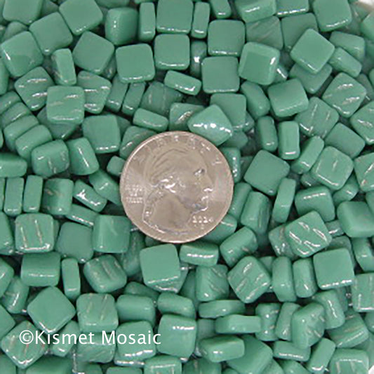 15-g Teal Green, 8mm mosaic tile - Greens & Teals tile - Kismet Mosaic - mosaic supplies