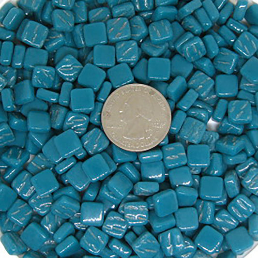 16-g Dark Teal, 8mm mosaic tile - Greens & Teals tile - Kismet Mosaic - mosaic supplies