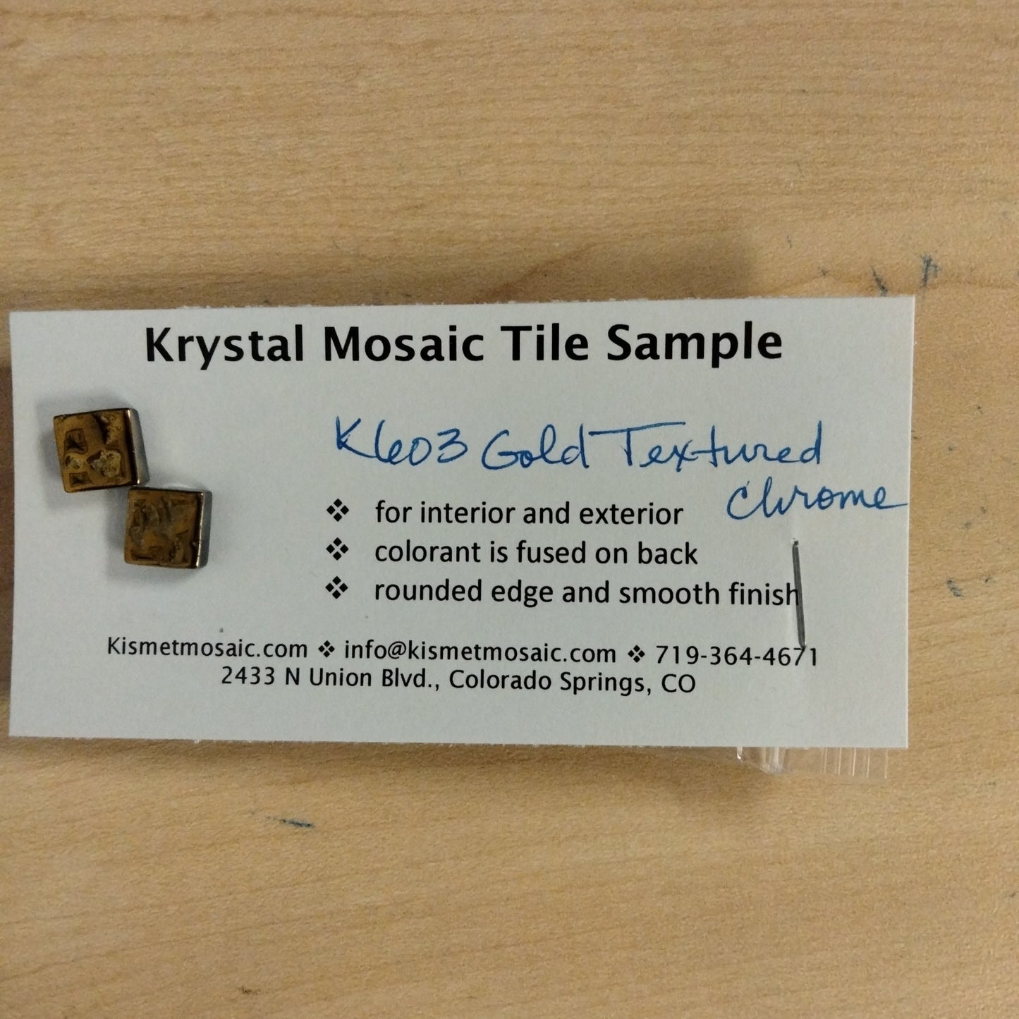 k603 - Gold Textured Chrome