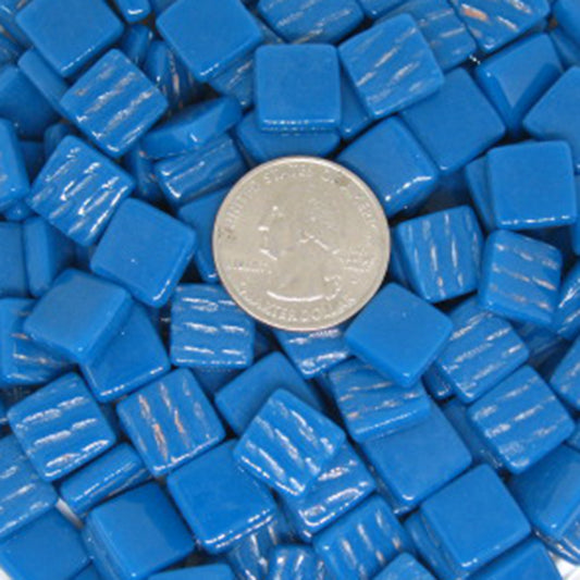 12mm  Deep Turquoise gloss tile made with recycled glass.