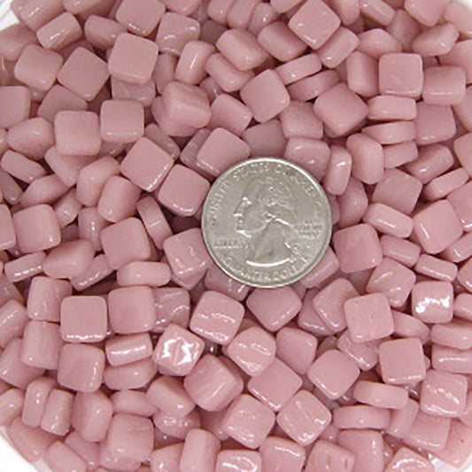 17-i Pink, 8mm mosaic tile- Oranges, Reds & Pinks tile - Kismet Mosaic - mosaic supplies