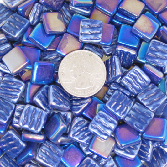 171-i Indigo Blue, 12mm - Blues & Purples tile - Kismet Mosaic - mosaic supplies