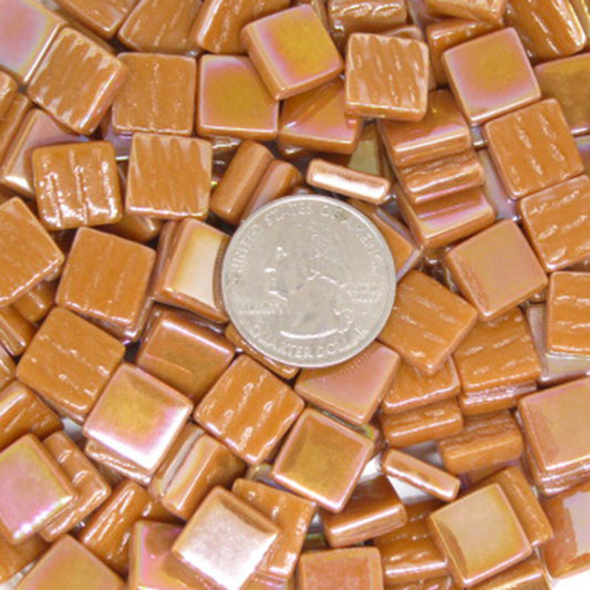 195-i Rum, 12mm - Tans & Browns tile - Kismet Mosaic - mosaic supplies