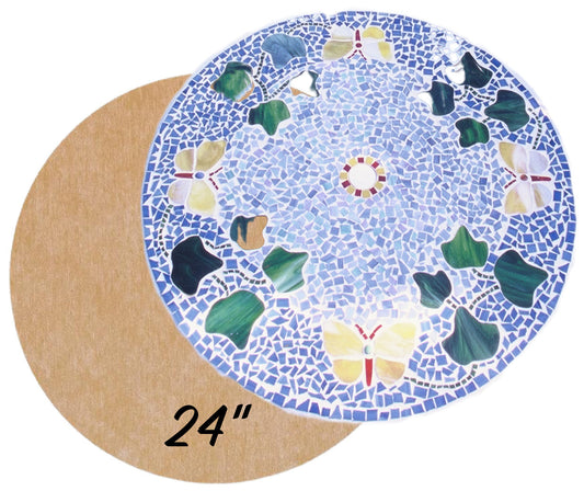 Circle 24" Mosaic Backer 1/2" Thick
