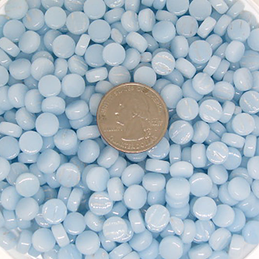 461-g Sky Blue Mini Rounds, MiniRoundGloss tile - Kismet Mosaic - mosaic supplies