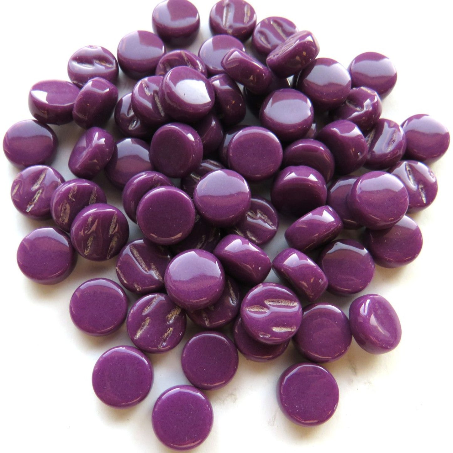 485g purple mini rounds, recycled glass rounds