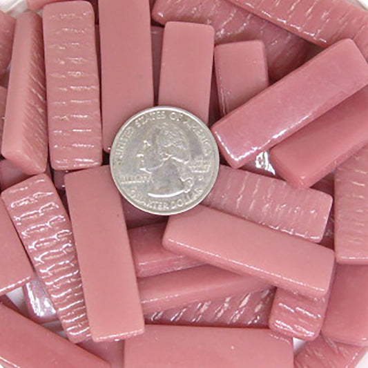 535-g - Light Rose rectangle - Glossy, KismetRectangle tile - Kismet Mosaic - mosaic supplies