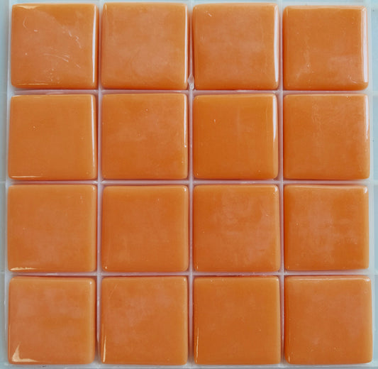 25mm/1" square tiles, recycled glass, gloss finish, sheeted glass tile for installation