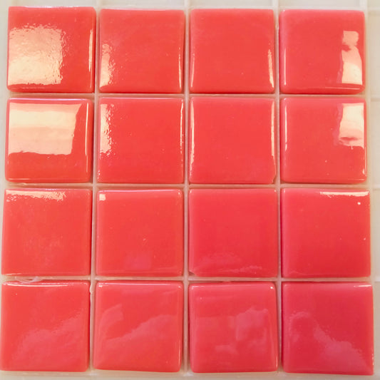 25mm/1" square tiles, recycled glass, gloss finish, sheeted glass tile for installation