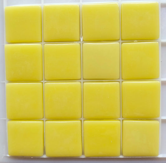 25mm/1" square tiles, recycled glass, gloss finish, sheeted glass tile for installation