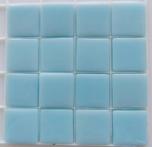 25mm/1" square tiles, recycled glass, gloss finish, sheeted glass tile for installation