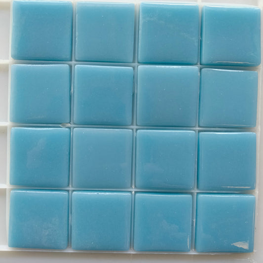 25mm/1" square tiles, recycled glass, gloss finish, sheeted glass tile for installation