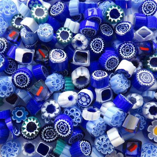 M11 - Blue Millefiori Mix(9-10mm)