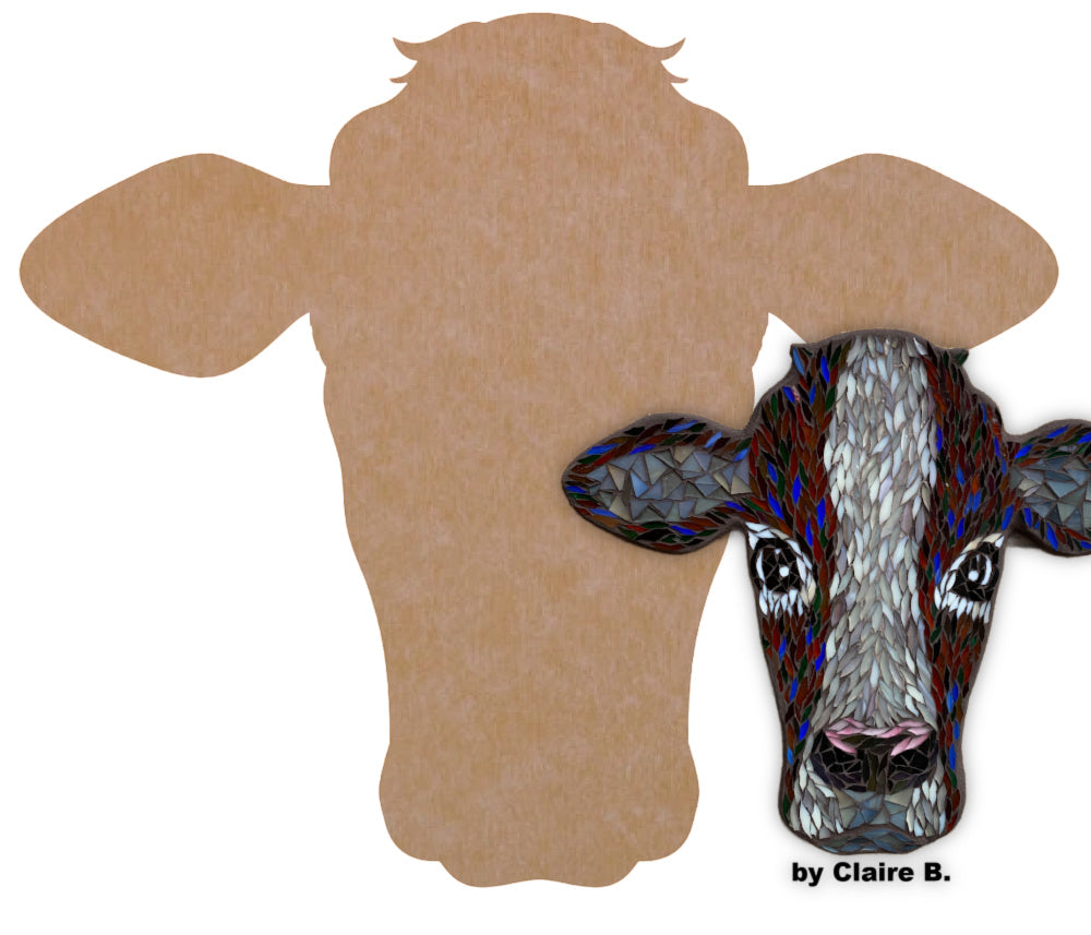 Cow 12" (pre-drilled for hanging kit)