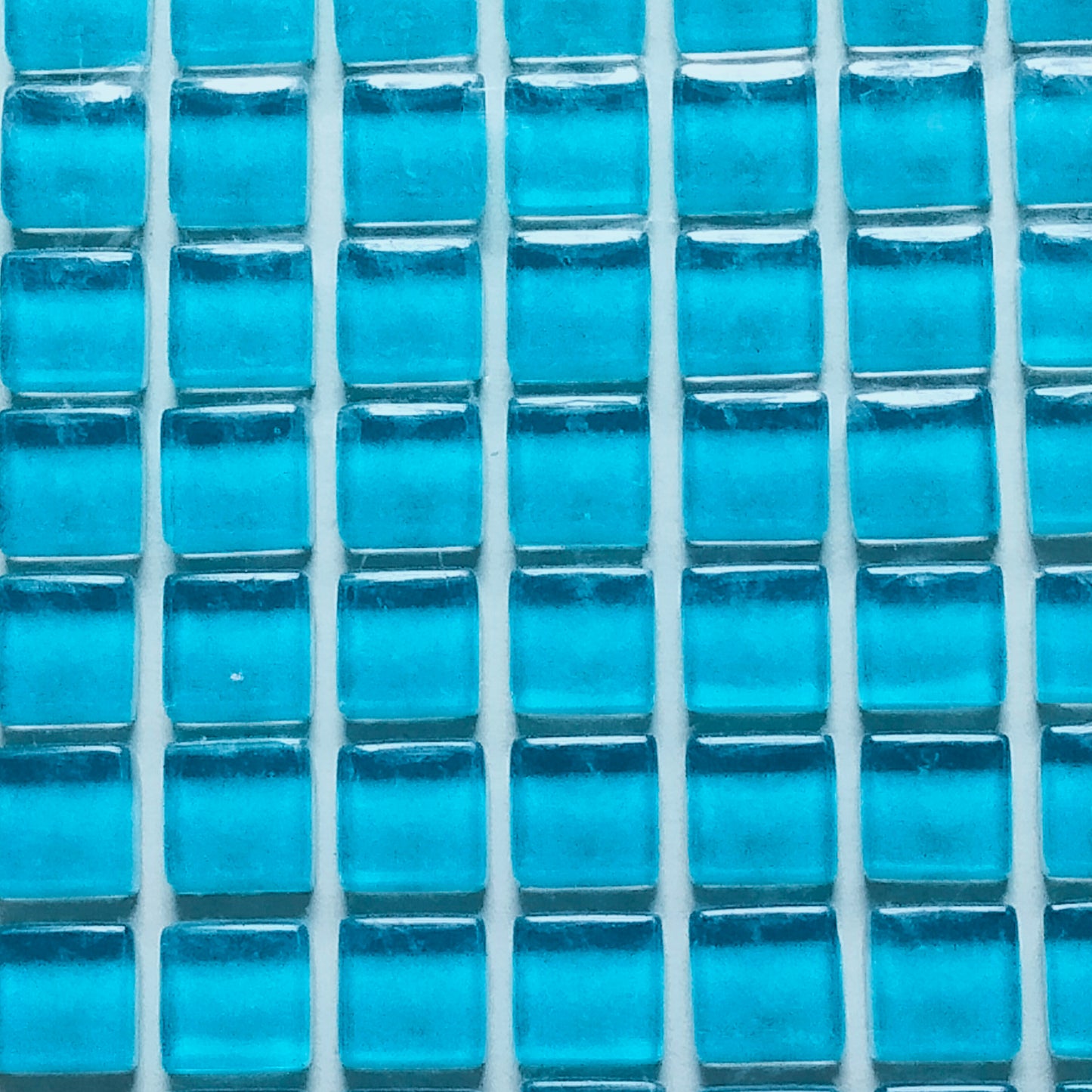 k163 - Cornflower Blue, Krystal 10mm tile - Kismet Mosaic - mosaic supplies