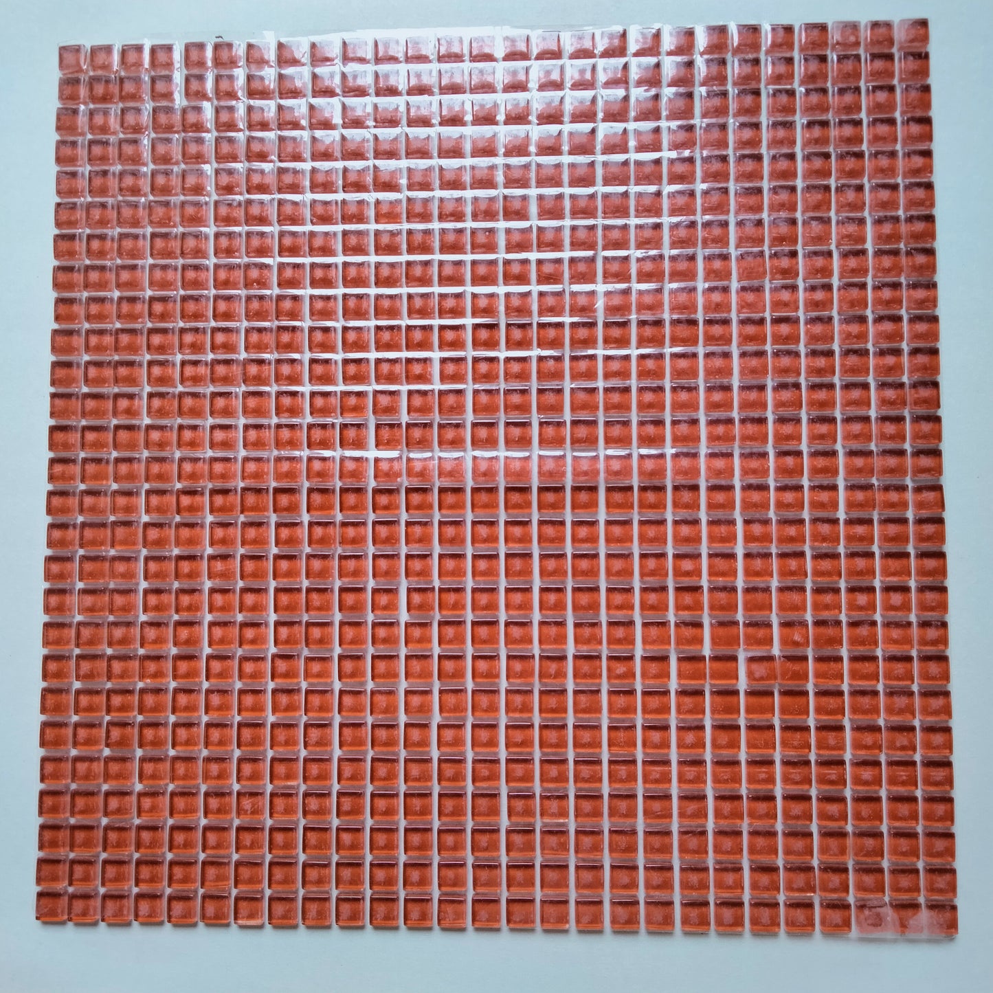 k191 - Red, Krystal 10mm tile - Kismet Mosaic - mosaic supplies
