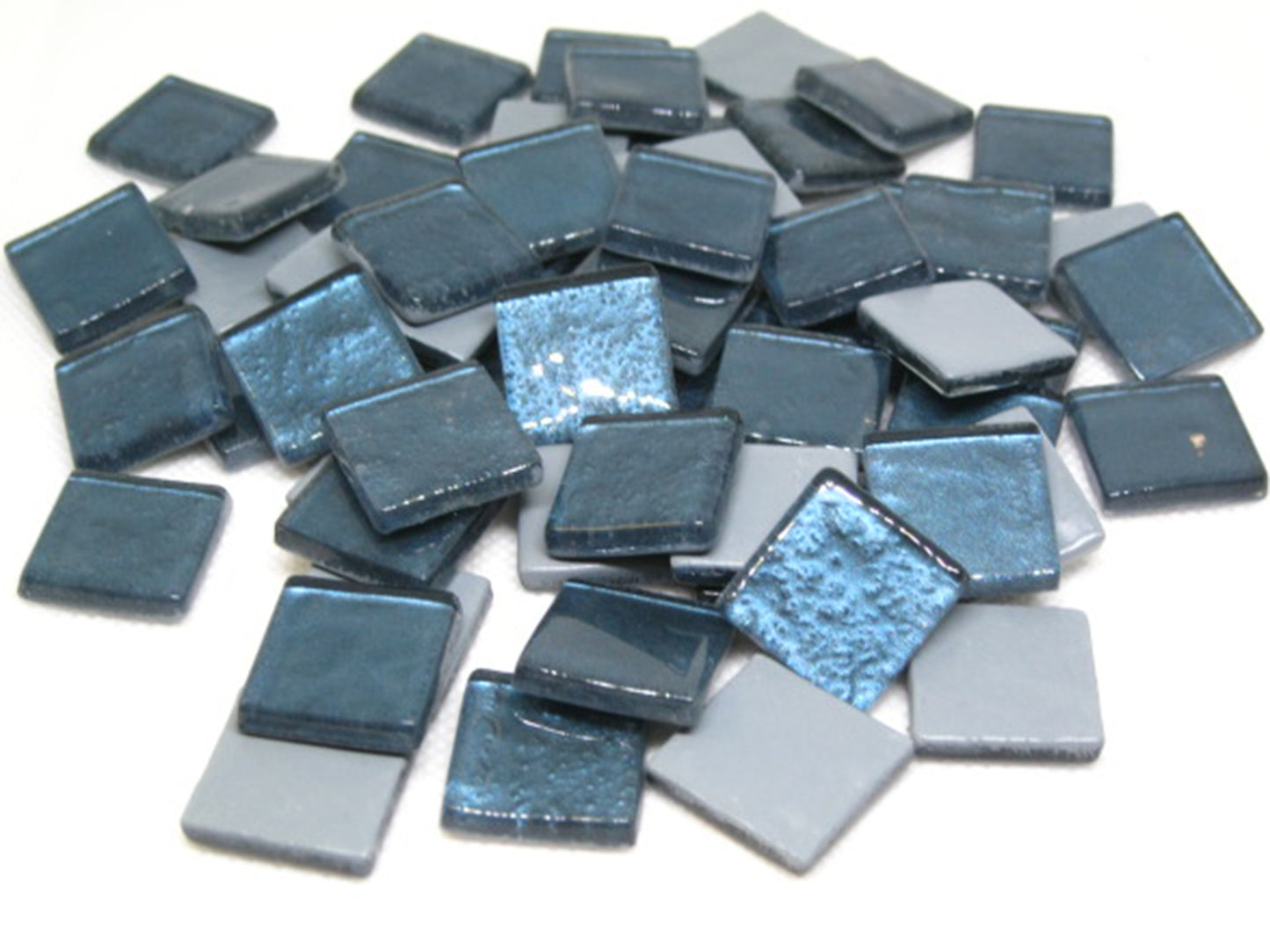 K352 Teal Krystal Metallic tile - 20mm - mosaic supplies teaberry tiffany