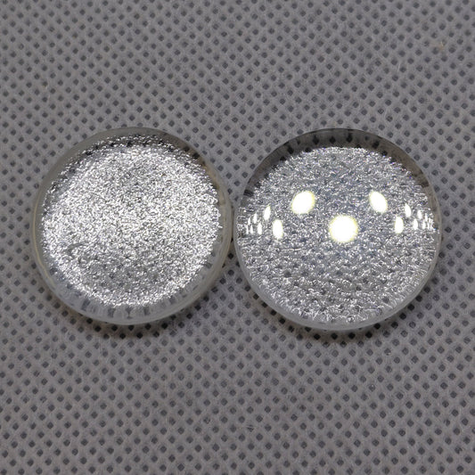 showing both faces of the clear tile rounds