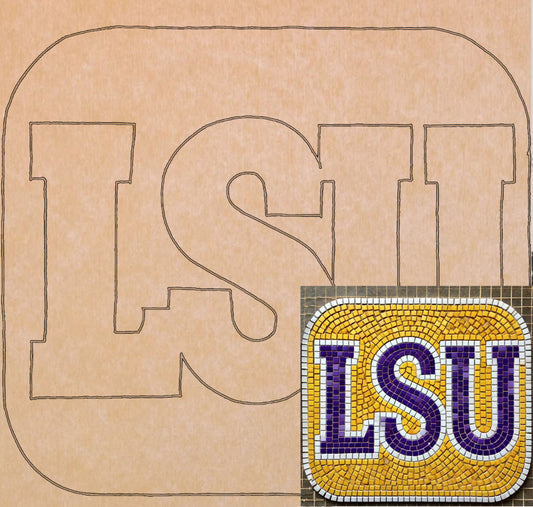 LSU 12"x12" (pre-drilled for hanging kit)