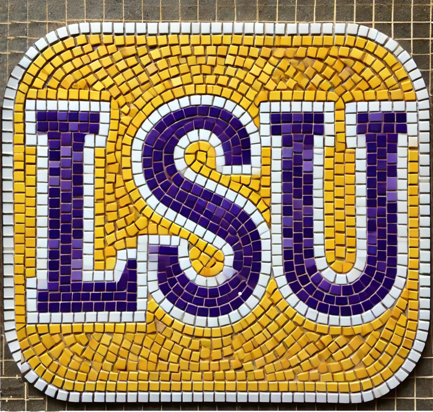 LSU 12"x12" (pre-drilled for hanging kit)