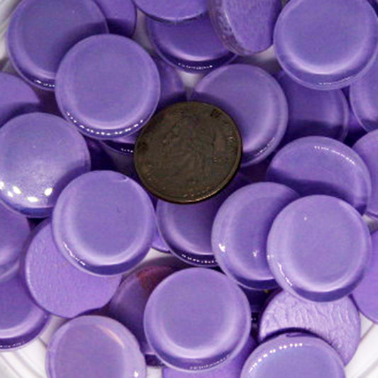 Lavender Krystal Rounds 23mm diameter