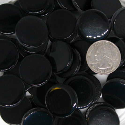 Black Krystal Rounds 23mm diameter