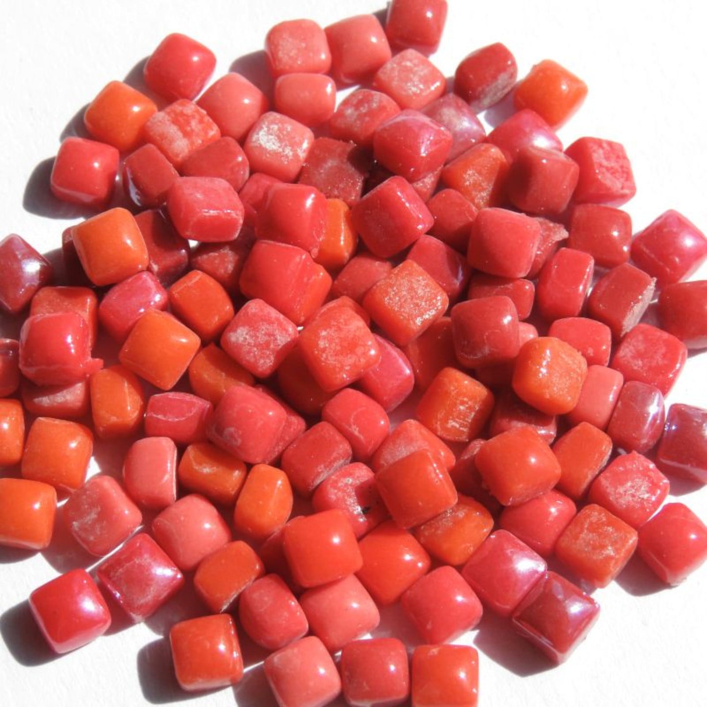 4mm micro mosaic red mix
