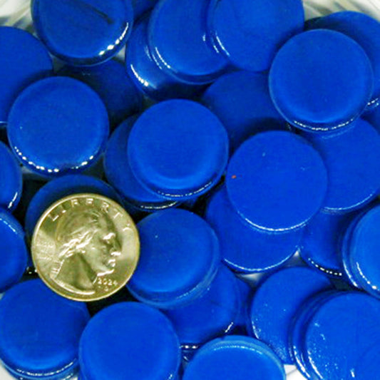 Krystal Round tiles 23mm blue