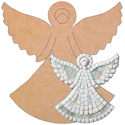 Angel Mosaic Backer (pre-drilled for hangable)