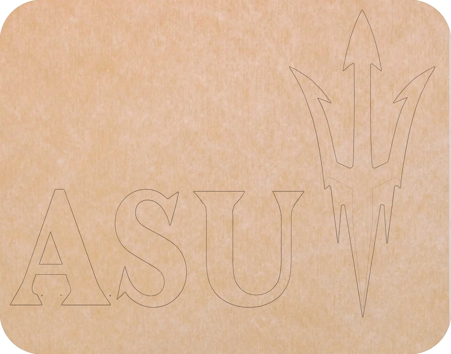 Arizona Sun Devils 11"x14" (pre-drilled for hanging kit)