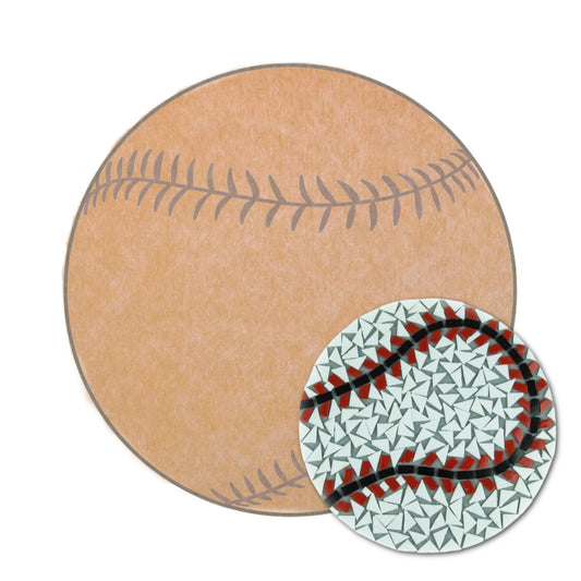 Baseball 12" (pre-drilled for hanging kit)