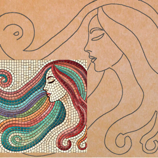 Beauty 14"x14" with Pattern (pre-drilled for hanging kit)